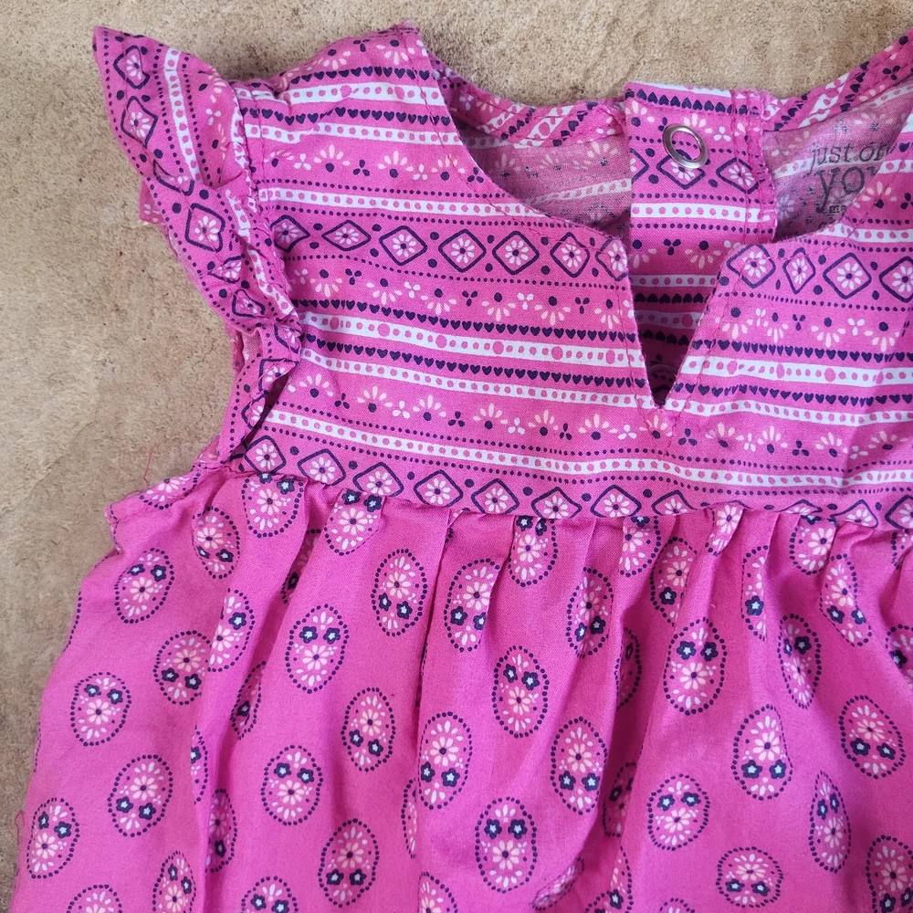 Carter's 6m Navy Baby Shorts And Printed Top Set Boho Preppy